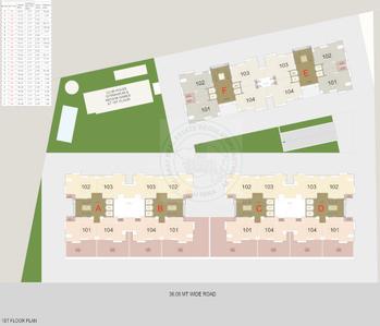 Project Image of 831.3 - 855.52 Sq.ft 3 BHK Apartment for buy in Orchid Finsbury