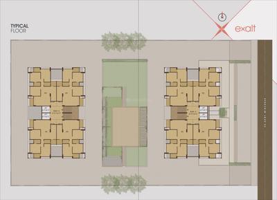 Project Image of 740.02 - 968.11 Sq.ft 3 BHK Apartment for buy in Shakti Exalt