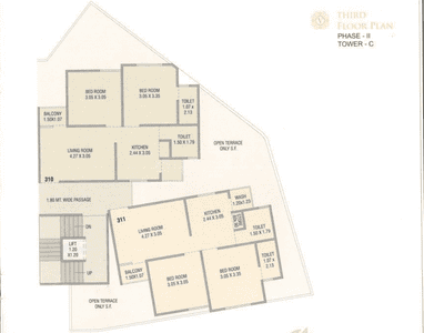 Project Image of 527.97 - 689.97 Sq.ft 2 BHK Apartment for buy in Vraj Vihar II