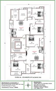 Aishvariyaa Sri Rangha Sri Rangha Cluster Plan from 1st to 3rd Floor 1