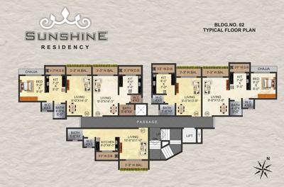 Project Image of 202.47 - 570.0 Sq.ft 1 RK Apartment for buy in Shantee Sunshine Residency