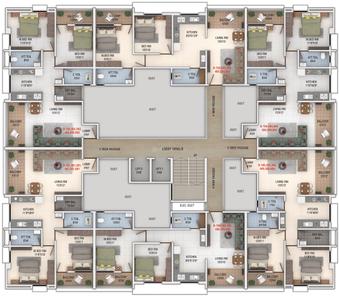 Project Image of 635.07 - 769.94 Sq.ft 2 BHK Apartment for buy in Durva Shivkunj