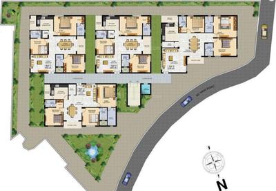 Project Image of 1870.0 - 2150.0 Sq.ft 3 BHK Apartment for buy in Vamsiram Jyothi BRKR