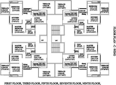 Project Image of 700.0 - 1025.0 Sq.ft 1 BHK Apartment for buy in Vakratund Aaditya Terraces