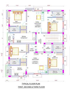 Monalakshmi Lakshmi Enclave Lakshmi Enclave Cluster Plan from 1st to 3rd Floor 1