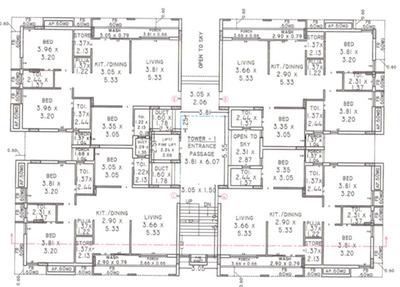 Project Image of 961.22 - 1014.28 Sq.ft 3 BHK Apartment for buy in Nand Vishram
