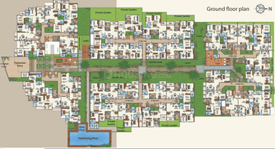 Project Image of 940.0 - 2106.0 Sq.ft 2 BHK Apartment for buy in Suraksha Marvella