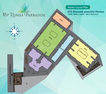 Project Image of 0.0 - 1279.0 Sq.ft 2 BHK Apartment for buy in VIP Global Realty VIP Global Romaa Paradise