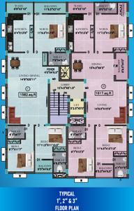 Project Image of 1582.0 - 1617.0 Sq.ft 3 BHK Apartment for buy in Perfect Pranithi