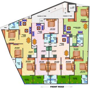 Dinesh Ayan Apartment Ayan Apartment Typical Cluster Plan 1
