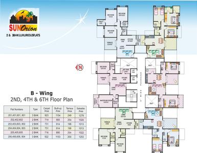 Project Image of 1010.0 - 1303.0 Sq.ft 2 BHK Apartment for buy in Mittal Sun Orion