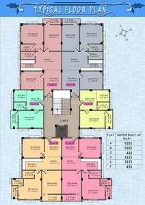 Jitendra Mohan Apartment Jitendra Mohan Apartment Cluster Plan from 1st to 4th Floor 1