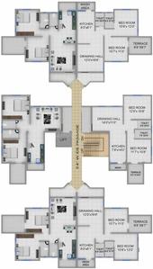 Project Image of 344.0 - 513.0 Sq.ft 2 BHK Apartment for buy in Vishal Kanchan Ganga 2