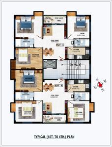 Project Image of 1246.0 - 1266.0 Sq.ft 3 BHK Apartment for buy in Vasudeva Royale