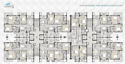 Project Image of 1850.0 - 2250.0 Sq.ft 3 BHK Apartment for buy in Arora Cloud 9 Block B