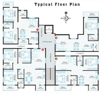 Subham AB Residency Images for Cluster Plan of Subham AB Residency 1