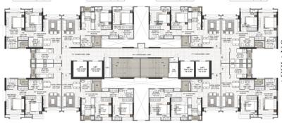 Project Image of 596.0 - 1052.0 Sq.ft 2 BHK Apartment for buy in Rustomjee Urbania Azziano