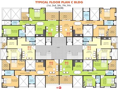 Project Image of 495.0 - 805.0 Sq.ft 1 BHK Apartment for buy in Chintamani Gladiola Paradise