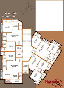 Project Image of 527.22 - 659.94 Sq.ft 2 BHK Apartment for buy in Shree Hasnain Park