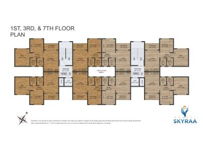 Project Image of 350.0 - 566.0 Sq.ft 1 BHK Apartment for buy in Shanti Skyraa