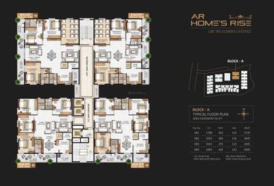 Project Image of 1720.0 - 3605.0 Sq.ft 3 BHK Apartment for buy in AR Homes Rise