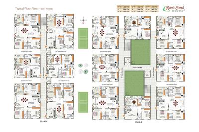 Project Image of 1300.0 - 2050.0 Sq.ft 2 BHK Apartment for buy in Manasa Associates River Creek Residency