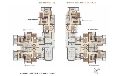 Project Image of 530.98 - 757.99 Sq.ft 2 BHK Apartment for buy in Lodha Upper Thane Casa Eden