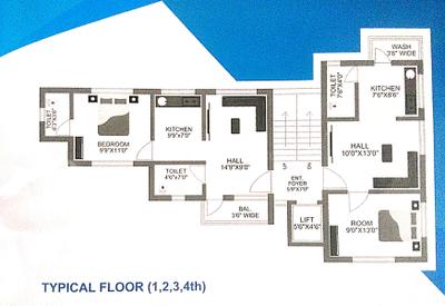 Aditya Gurudev Complex Gurudev Complex Cluster Plan from 1st to 4th Floor 1