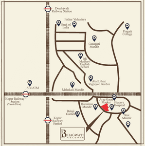 Project Image of 751 Sq.ft 2 BHK Apartment / Flat for sale in Dombivli East for Rs. 5800000