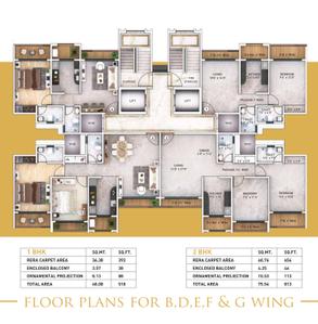 Project Image of 392.0 - 654.0 Sq.ft 1 BHK Apartment for buy in Rassaz Green Tower B And B1