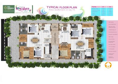 Project Image of 1433.0 - 1438.0 Sq.ft 3 BHK Apartment for buy in Krishna Heights