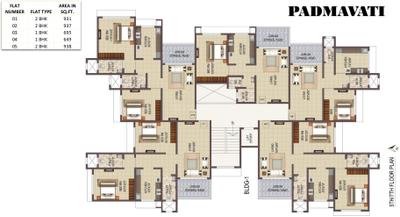 Project Image of 407.0 - 860.0 Sq.ft 1 BHK Apartment for buy in Sai Balaji Building No 1 Padmavati