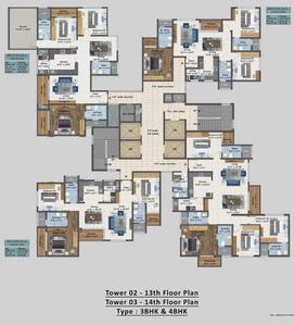 Project Image of 1794.0 - 5143.0 Sq.ft 2.5 BHK Apartment for buy in Sattva Aangane