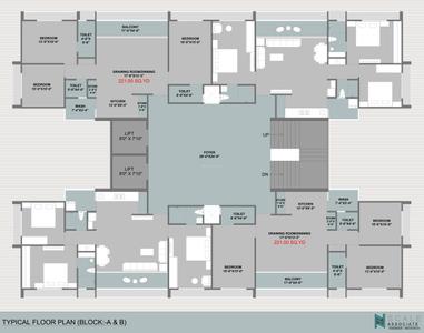 Project Image of 0.0 - 1989.0 Sq.ft 3 BHK Apartment for buy in Yug Vincitore Rivera