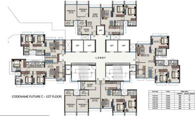 Project Image of 589.0 - 1254.0 Sq.ft 2 BHK Apartment for buy in Kanakia Future City C
