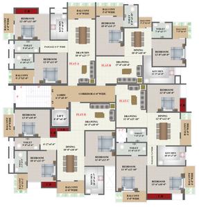 Project Image of 1068.0 - 1482.0 Sq.ft 2 BHK Apartment for buy in Devika Shree Krishna Ganga Residency