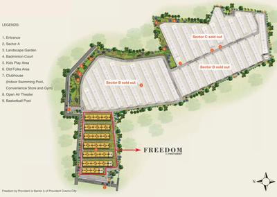 Project Image of 848.0 - 1062.0 Sq.ft 2 BHK Apartment for buy in Provident Freedom