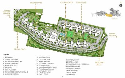 Project Image of 1864 Sq.ft 3 BHK Apartment / Flat for sale in Dommasandra for Rs. 26000000