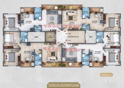 Project Image of 351.12 - 729.47 Sq.ft 2 BHK Apartment for buy in Seva Suraj Park