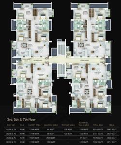 Project Image of 2575.0 - 2687.0 Sq.ft 4 BHK Apartment for buy in Sapphire Tower