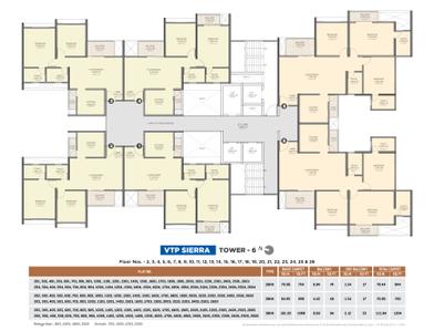 Project Image of 611.0 - 1204.0 Sq.ft 2 BHK Apartment for buy in VTP Sierra Phase 1