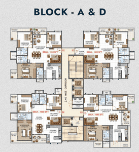 Project Image of 1520.0 - 2030.0 Sq.ft 3 BHK Apartment for buy in Amrutha Lake Vista