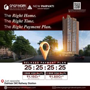 Project Image of 430.0 - 715.0 Sq.ft 1 BHK Apartment for buy in New Parvati Apartment CHSL