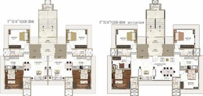 Project Image of 549.0 - 1100.0 Sq.ft 2 BHK Apartment for buy in Niraj Devi Kakad Solitaire
