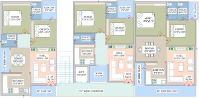 SR Teja Residency SR Teja Residency Typical Cluster Plan 1