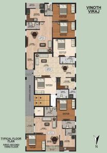 Project Image of 928.0 - 991.0 Sq.ft 2 BHK Apartment for buy in Vinoth Viraj