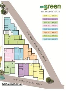 Project Image of 668.0 - 1226.0 Sq.ft 2 BHK Apartment for buy in WB Estate Home Green