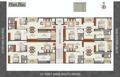 Project Image of 0.0 - 1275.31 Sq.ft 2 BHK Apartment for buy in Rayala Sai Sadan