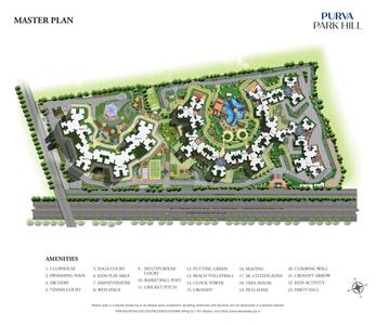 Project Image of 1404.0 - 1894.0 Sq.ft 2 BHK Apartment for buy in Puravankara Park Hill Wing B
