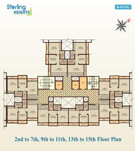 Project Image of 346.0 - 543.0 Sq.ft 1 BHK Apartment for buy in Shantee Sterling Heights A Wing